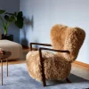 &Tradition Wulff ATD2 Honey Sheepskin Oiled Walnut