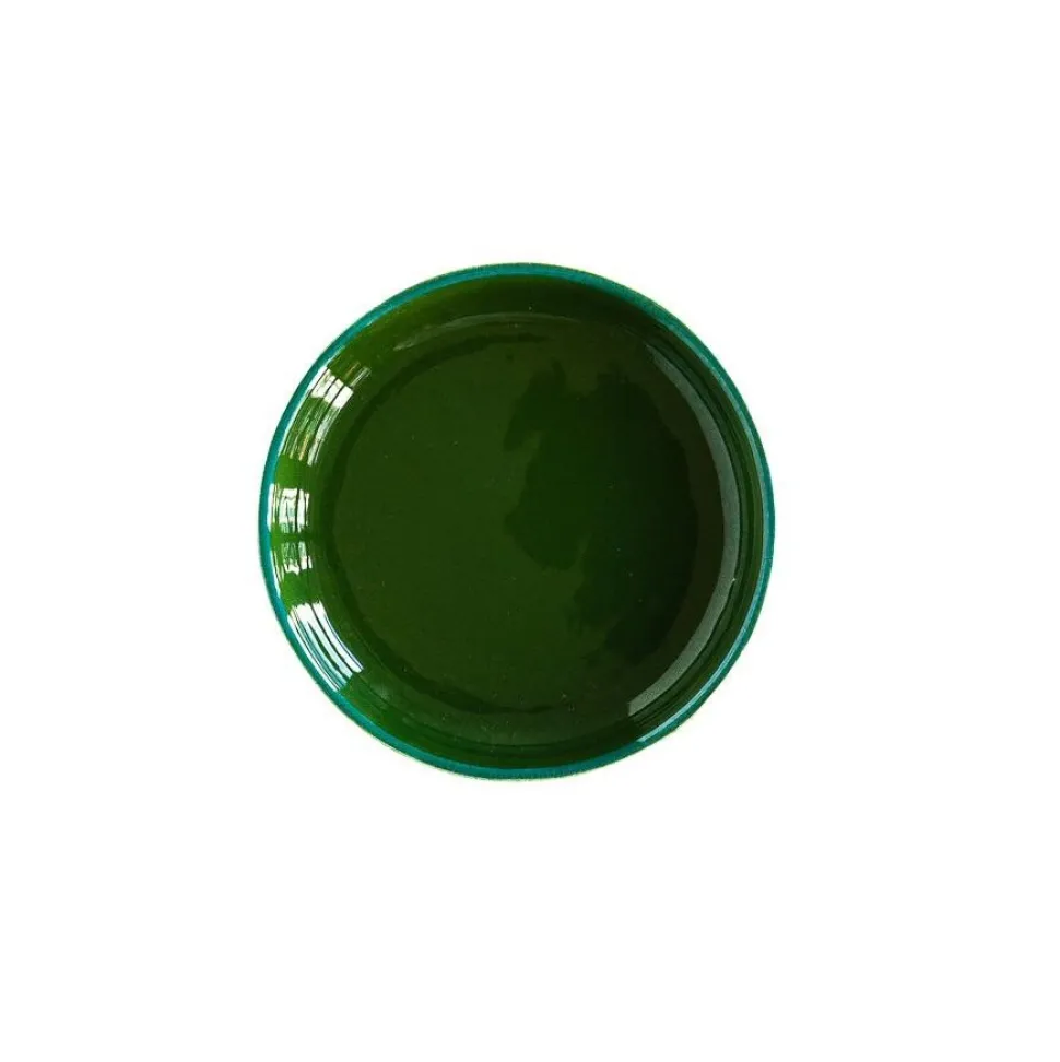 Val Pottery Estela Dark Green/Turquoise Line