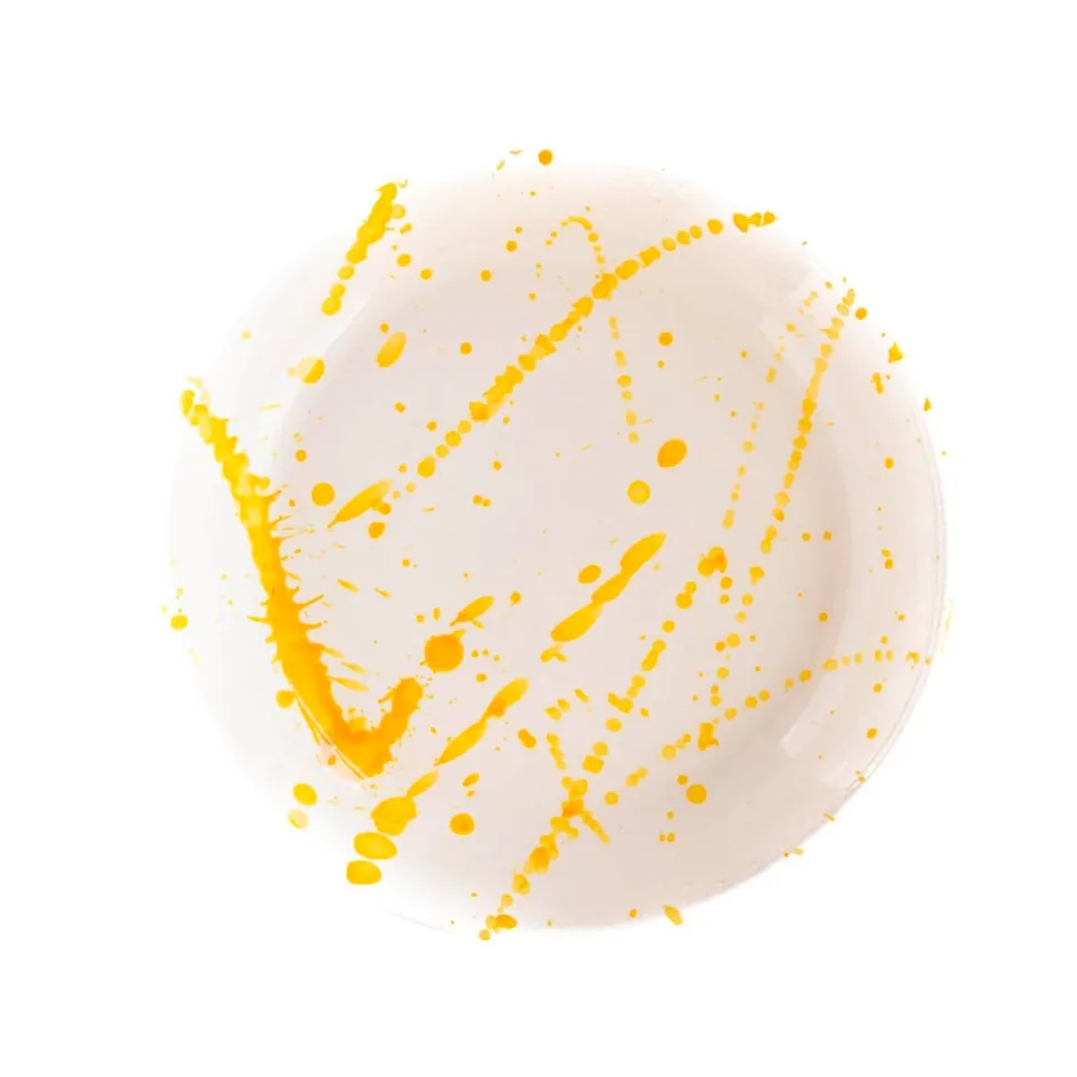 Val Pottery Festive Fusilli Bowl Yellow Blob