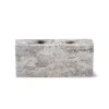 Wabi Sabi Nordic Epode Lysestage (2) Travertin Silver