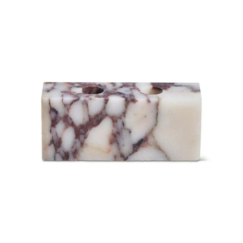 Wabi Sabi Nordic Epode Lysestage (2) Calacatta Violetta
