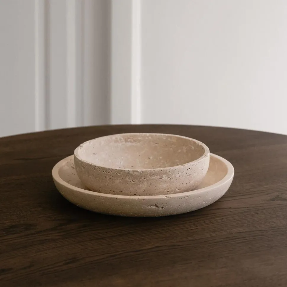 Wabi Sabi Nordic Hyben Skål Travertin Medium