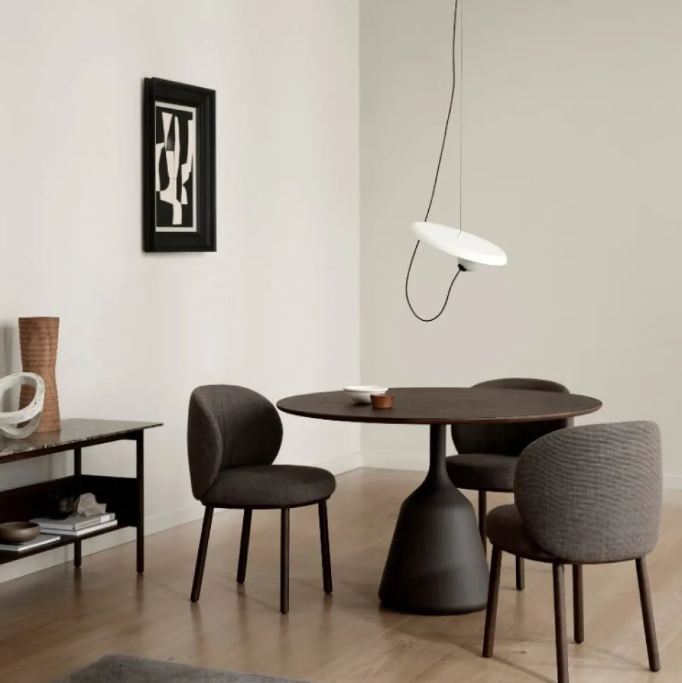 Wendelbo Coin Spisebord Ø120 Brunbejdset Eg