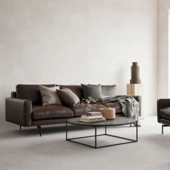 Wendelbo Edge V1 3-Pers. Sofa Brun Faith Læder