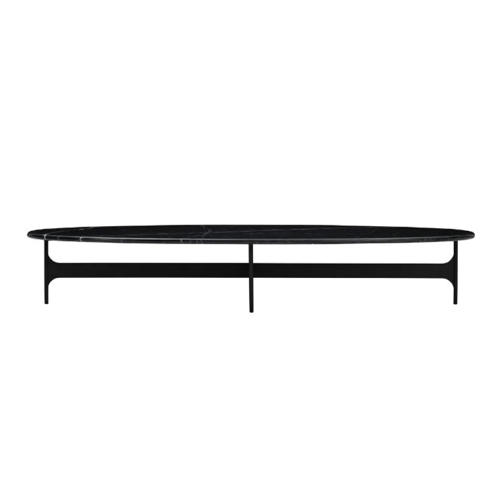 Wendelbo Floema Oval Sofabord Sort
